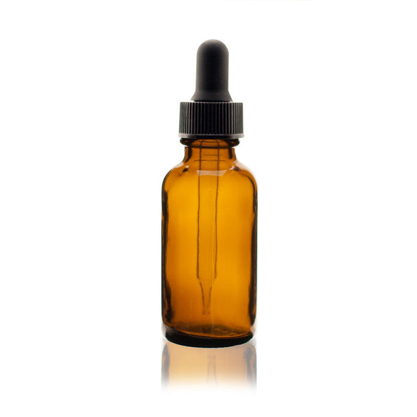 1oz Amber Glass Tincture Bottle with Dropper