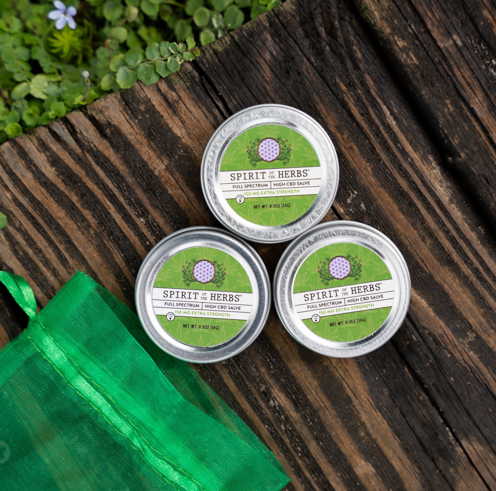 3-Pack of Mini CBD Healing Salve Tins – Spirit of the Herbs