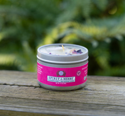 Lavender & Rose CBD Massage Candle